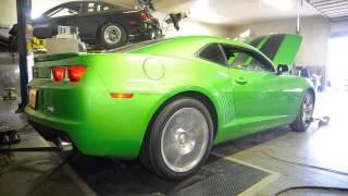 Mean Green! Tom Henry Racing Camaro on the dyno