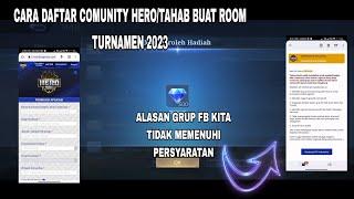 Daftar COMUNITY HERO MOBILEGEND (CH) SIMPEL AUTO DI TRIMA DAN BUAT ROM TURNAMEN!!!!