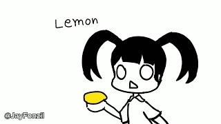 Monoko eats lemon 