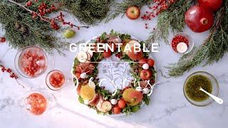 (ENG) 크리스마스 리스 샐러드 Christmas Wreath Salad : 예쁘고 간단한 크리스마스 연말 홈파티 요리