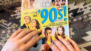 ASMR-90s People Magazine Flip Thru (no talking) #asmr #magazine #flipthrough