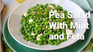 Pea Salad with Mint and Feta | Casual Foodist