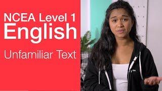 Unfamiliar Texts | NCEA Level 1 English Strategy Video | StudyTime NZ