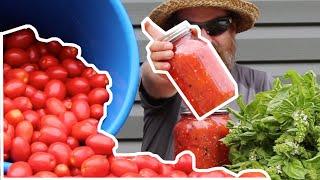 Canning WHOLE Tomatoes Easily For Long Term Storage - STEWED TOMATOES