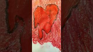watercolor painting with using oil pastels #shorts #youtubeshorts
