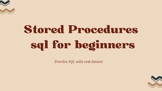 Scenario-25 | Stored procedures in sql server [Explained with Scenario]