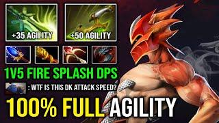 100% FULL AGILITY SPEED Butterfly Swift Blink Max Attack Speed Fire Splash Dragon Knight Dota 2