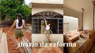 Mudanças na casa, janelas e portas novas, cômodos construídos, escolhendo pedras e atualizações…