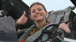 USAFA Cadet Fly in F-16D Fighting Falcon Fighter Jet for Operation Air Force • U.S. Air Force