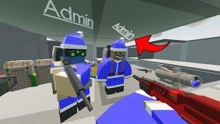 RAIDING WITH ADMIN ARMOR! - ABUSIVE ADMIN SKY BASE RAID! | Unturned