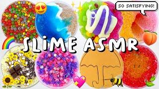 1 HOUR CRUNCHY SLIME ASMR  HUGE SLIME COLLECTION