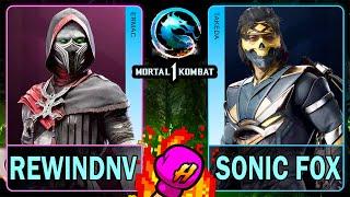 MK1 RewindNV (ERMAC) VS Sonic Fox (TAKEDA)Mortal Kombat 14K 60ᶠᵖˢ