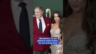 Bill Belichick and girlfriend Jordon Hudson stun at Super Bowl