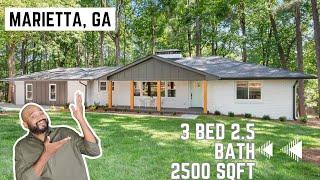Beautiful Marietta 3 Bed 2.5 Bed | Private drive on 1.5 acres | Modern Luxury and Privacy in One