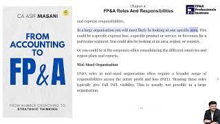 FP&A Roles and Responsibilities | From Accounting to FP&A | Chapter 4 | Asif Masani