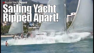 Sailing Yacht Ripped Apart after Running Aground in Hawaii | SYN Short