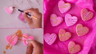 How to Paint BATHBOMBS with WATERCOLOR and Mica Powder DRIZZLE / DIY Valentine's Day Gift Ideas 2024