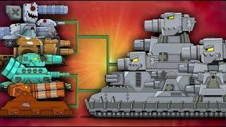 ОГРОМНЫЙ КАРЛ-44 ТРИ Головы VS Мега Танки - Мультики про танки