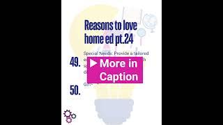  Home education has so so many benefits for all ages and abilities!  #homeeducation #homeschooling