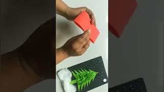 Christmas tree card making idea #short #ytshorts #christmas #handmadecard @RajnisArt