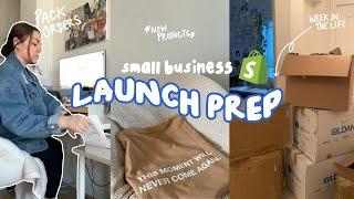 WEEK IN THE LIFE | launch prep, small business vlog, packing orders