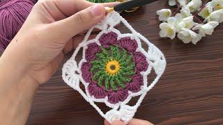 Super motif making model  Crochet flower motif  crochet motif making