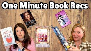 One Minute Book Recs - Halloween, Second Chance, Omegaverse, Hockey, Brother's Best Friend