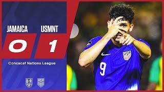 Ricardo Pepi leads USA in the Concacaf Nations League | Jamaica 0-1 USMNT | Official Highlights