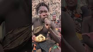 Hadzabe Tribe's Traditional Meal Preparation #cooking #bushcraft #food