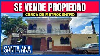 SE VENDE CASA CERCA DE MENTROCENTRO SANTA ANA / $90 MIL DOLARES