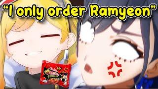 Kronii TRIGGERED After Kaela Said She Only Orders Ramyeon at Korean Restaurant【Hololive】
