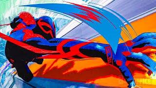 Miles Morales VS Miguel O'Hara (The Lunar Train Scene) | Spider-Man: Across the Spider-Verse | CLIP