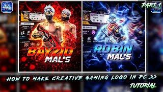 How To Make Creative Gaming Logo In Ps Cc Mobile | Stylish Logo Kaisa Thumbnail Kaise Banaye | P1