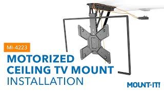 Motorized Ceiling TV Mount | MI-4223 (Installation)