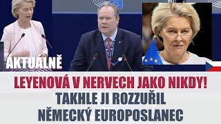 TAKHLE JSTE LEYENOVOU JEŠTĚ NEVIDĚLI! Německý europoslanec JÍ TOTÁLNĚ ZAHÝBAL S NERVY