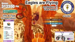 Eagles are Flying, LivE* • World Record • 312k points using Snow BMX via Lb* in Riders Republic