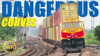 Dangerous Railway Curves | Fast Diesel Trains | Indian Railways