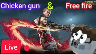 EP 123 GAMERZ is live! play chicken gun and free fire 