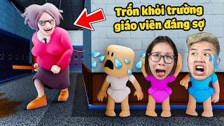 Trốn khỏi trường giáo viên đáng sợ bắt học sinh đánh đòn !? bqThanh & Ốc Cúp Học