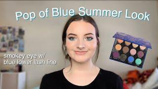 Summer Makeup Look | Blue Lower Lash Line