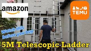 No Thank you...5M Telescopic Ladder Amazon VS TEMU by Benson Chik