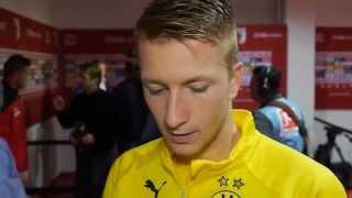 Marco Reus im Interview nach dem Spiel FC Augsburg - Borussia Dortmund (2:3) | BVB