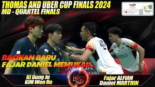 Fajar ALFIAN / Daniel MARTHIN [INA] vs KI Dong Ju / KIM Won Ho [KOR] | Thomas Cup Finals 2024 | QF