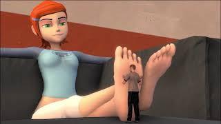 Giantess Gwen’s handy boy-toy