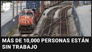 Redes de trenes en Canadá cierran sus operaciones y amenazan a la economía de Norteamérica