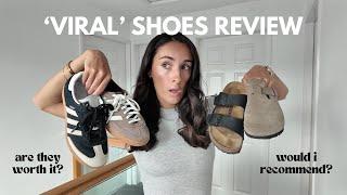 VIRAL FOOTWEAR REVIEWS  ARE THEY WORTH IT? ARE THEY COMFORTABLE? HONEST OPINION ADIDAS, BIRKENSTOCK