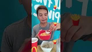 ASMR EATING Delicious Crispy Yummy McDonald's French Fries #asmreating #frenchfries #food #shorts