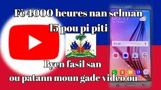 fè 4000 heures nan 15 jou byen fasil.