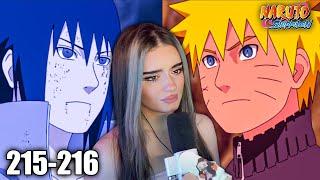 NARUTO VS SASUKE | Naruto Shippuden Ep 215 & 216 Reaction