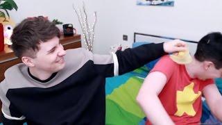 married men play with bananas